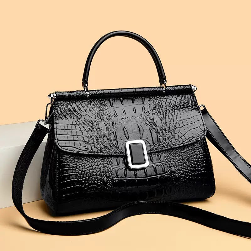 8056 MEDIUM CROC BAG (MPAPE)