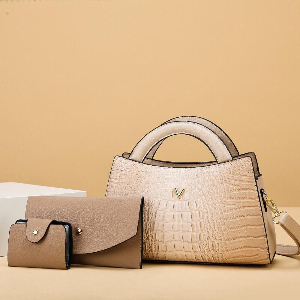 909 premium croc skin 3in1 small medium bag