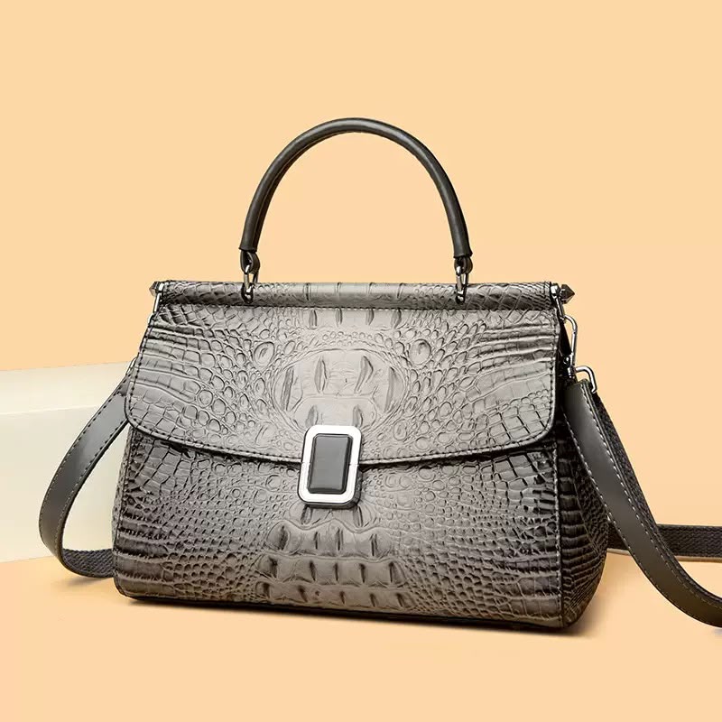 8056 MEDIUM CROC BAG (MPAPE)