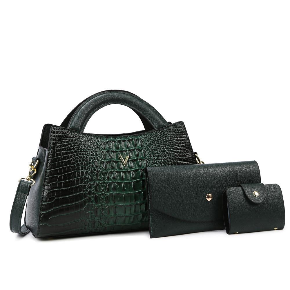 909 premium croc skin 3in1 small medium bag