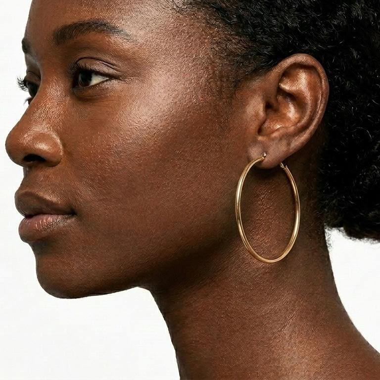 hoop earrings