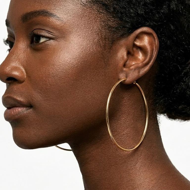 hoop earrings